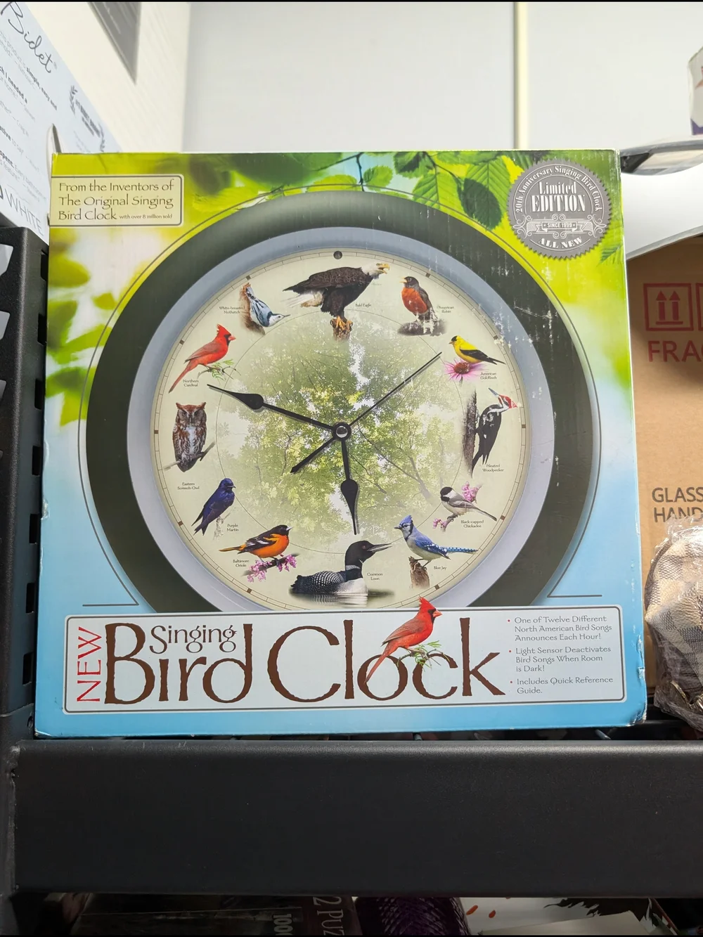 Singing Bird Clock in Multi-Color by